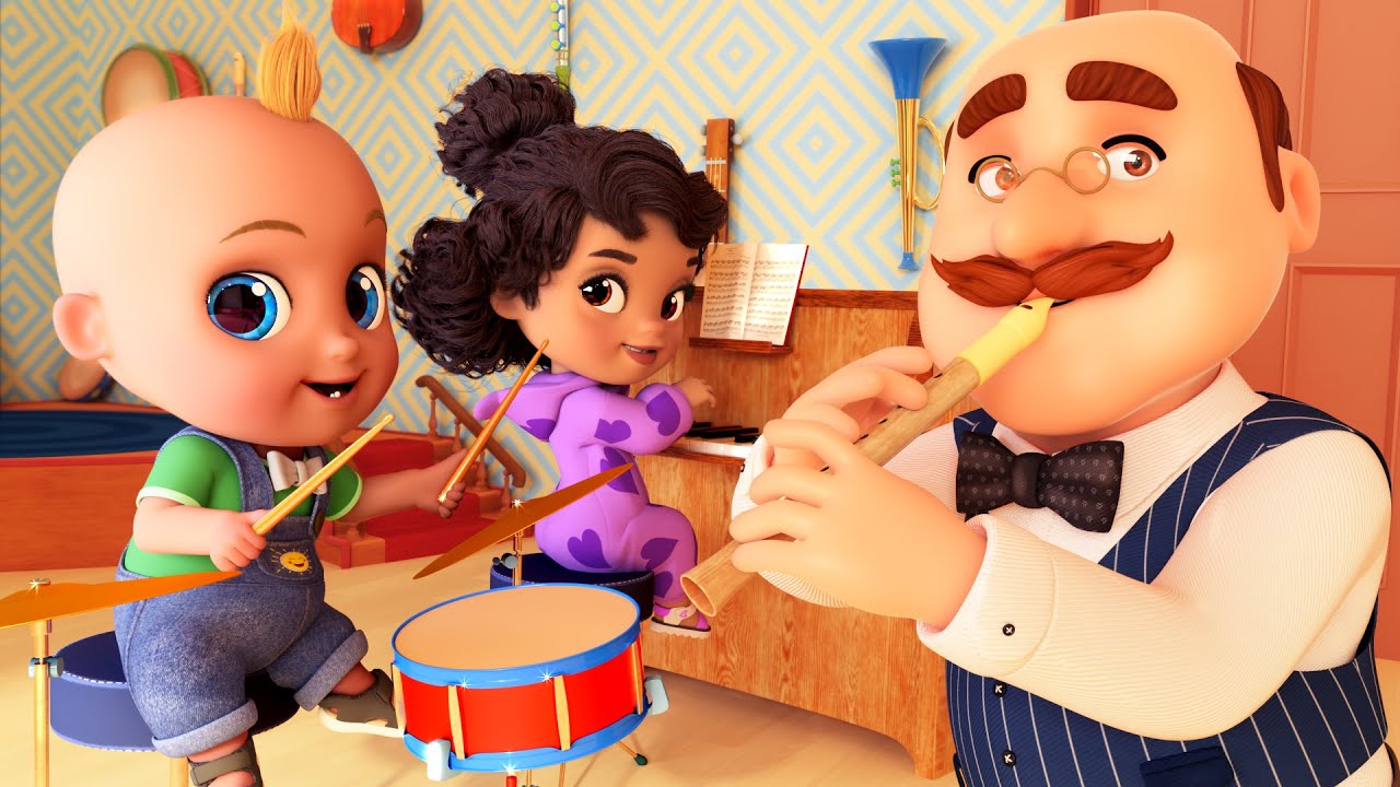 Dan&ccedil;ando com Mestre Andr&eacute; e mais M&uacute;sicas Infantis com LooLoo Kids em Portugu&ecirc;s