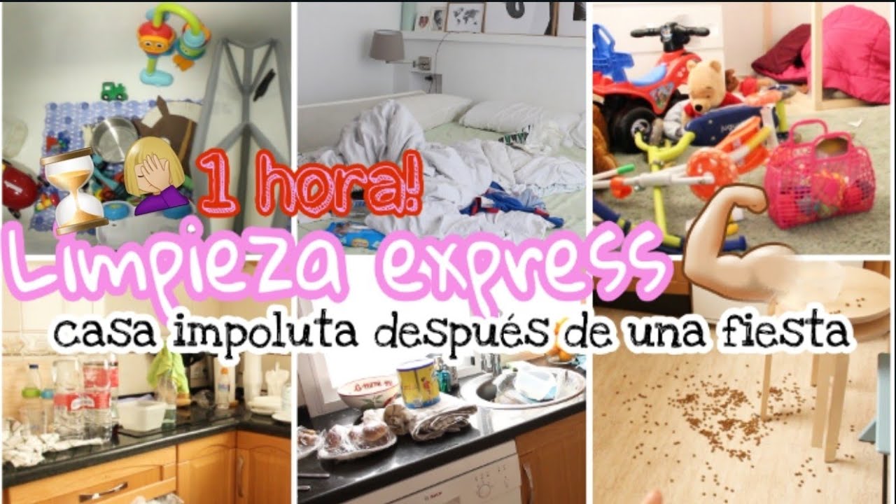 LIMPIO TODA LA CASA EN UNA HORA!💪🏼 Limpieza express⏳Motívate conmigo! 🙋🏼‍♀️