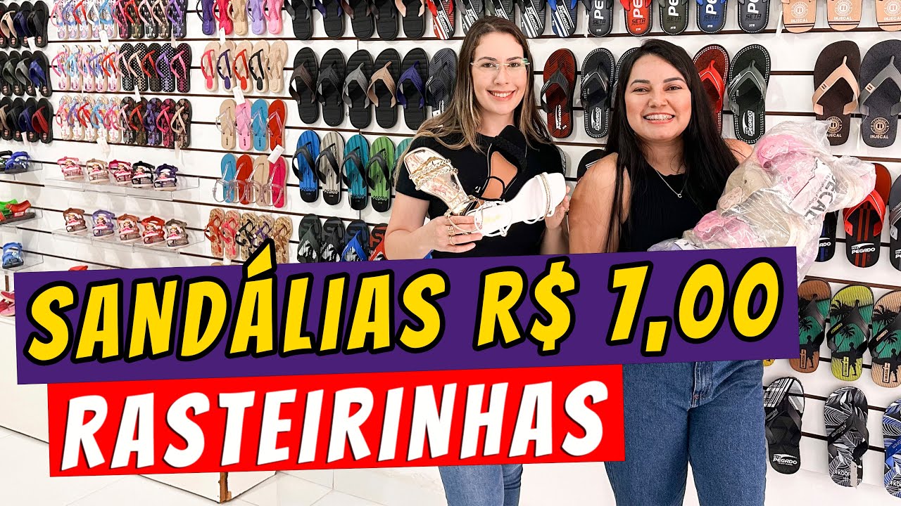 SANDALIAS NA FÁBRICA EM PERNAMBUCO SUPER BARATAS | ATACADO R$ 7,00