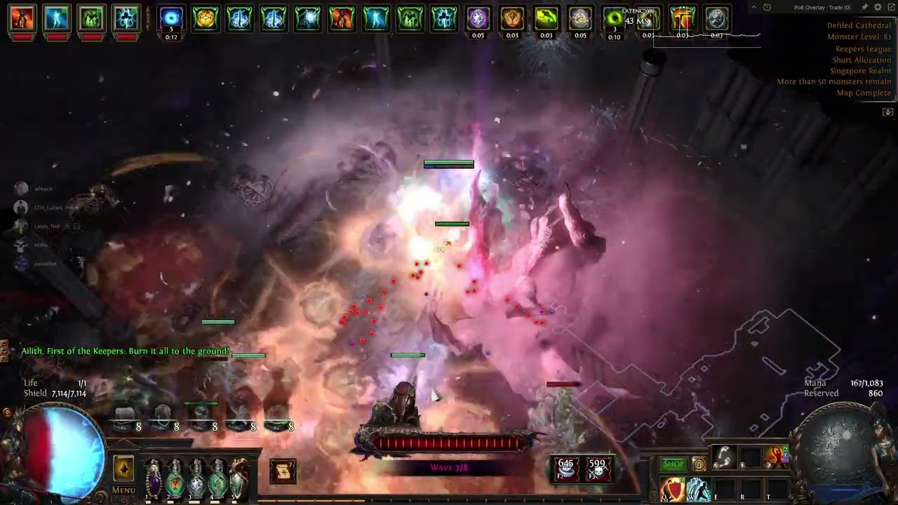 Path of exile1 : Volatile Dead Spellslinger Elementallist T16.5 Deli80%