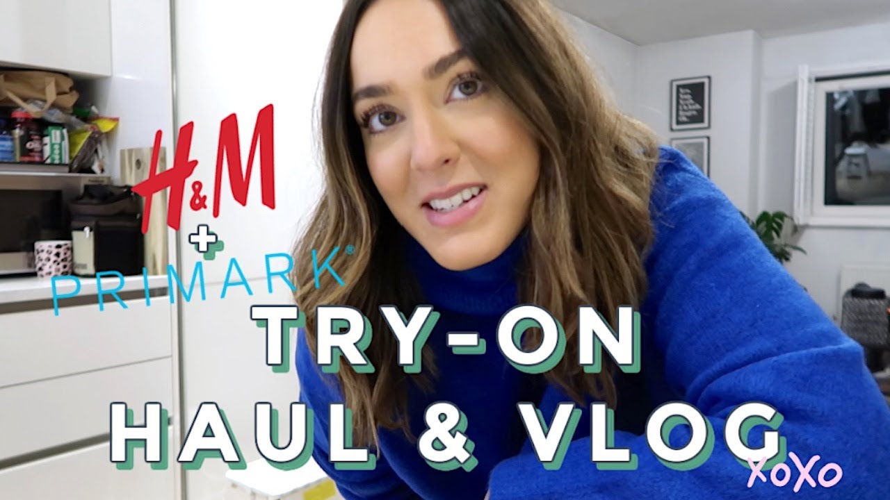 H&M BASICS HAUL 😍, TRY-ON, SKINCARE & PRIMARK VLOG ✨!
