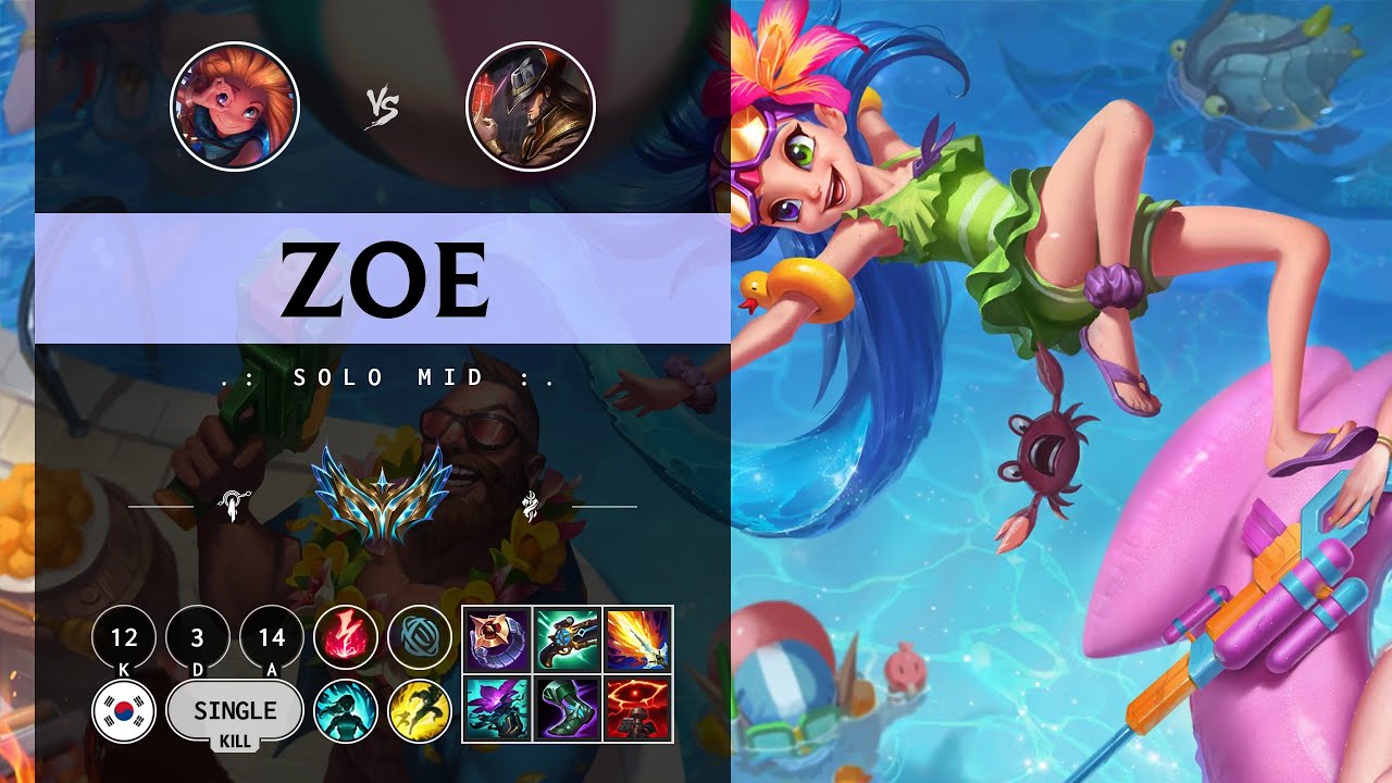 Zoe Mid vs Twisted Fate - KR Challenger Patch 14.11