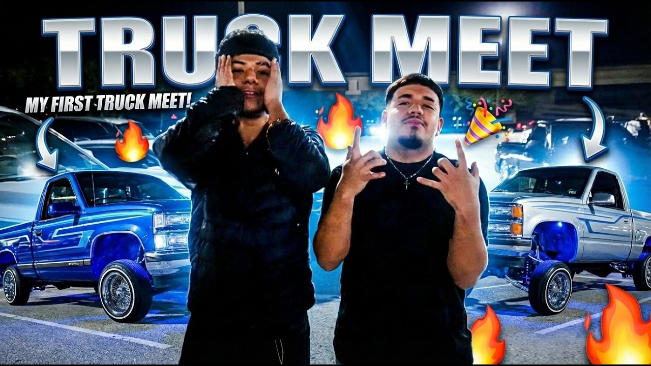 I WENT T O MY FIRST TRUCK MEET (INSANE TRUCKS)