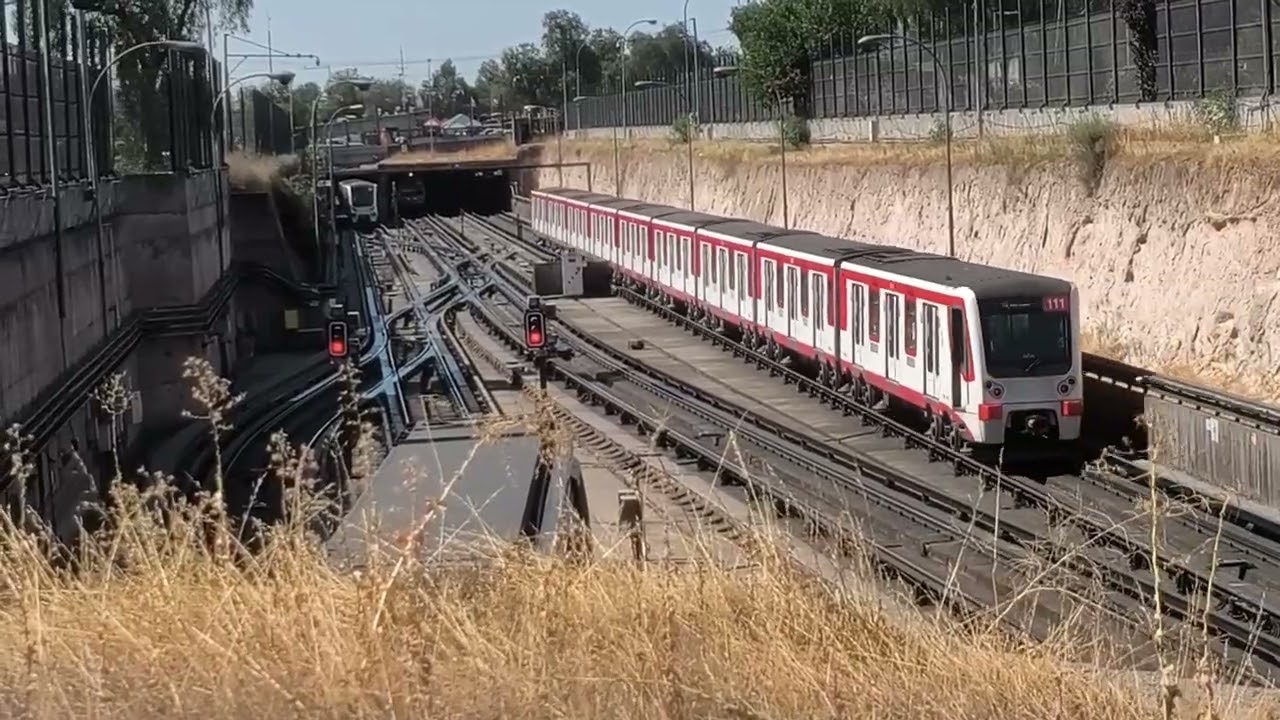 Metro de Santiago | Trenes por Talleres Neptuno, la Trinchera de Neptuno y estación Neptuno (PM V1)