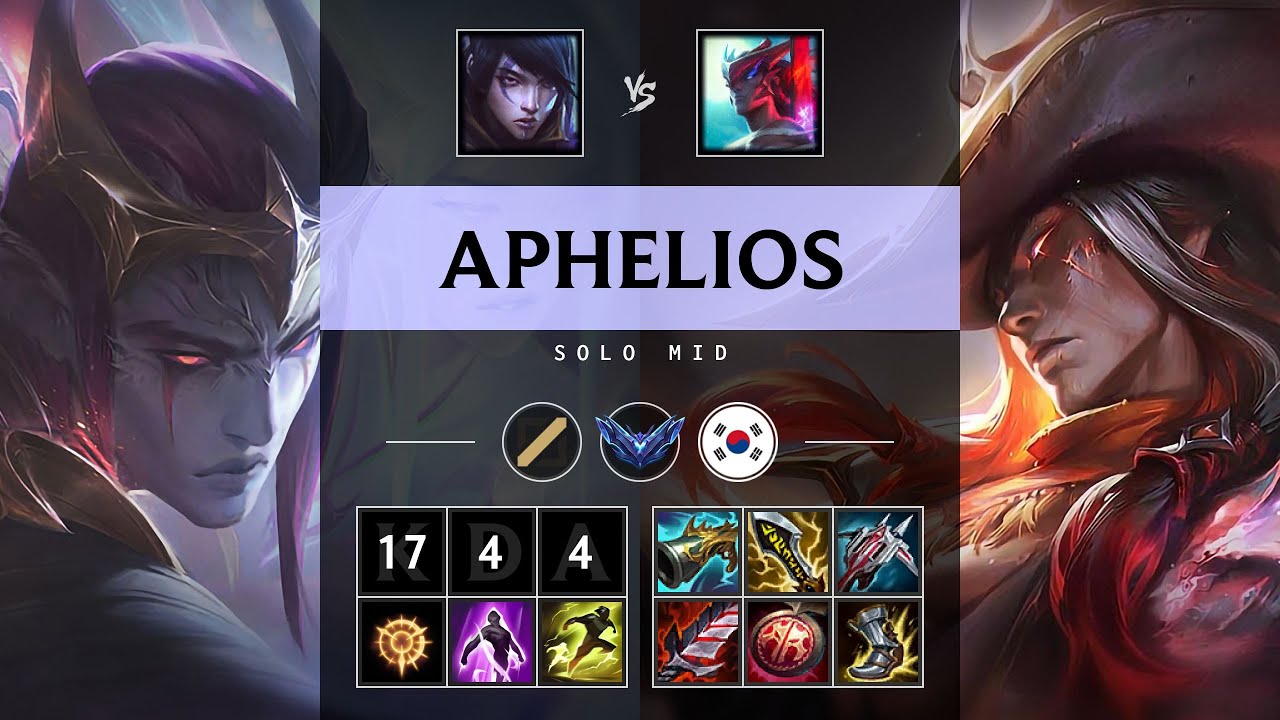 Aphelios Mid vs Yone - KR Diamond Patch 25.21