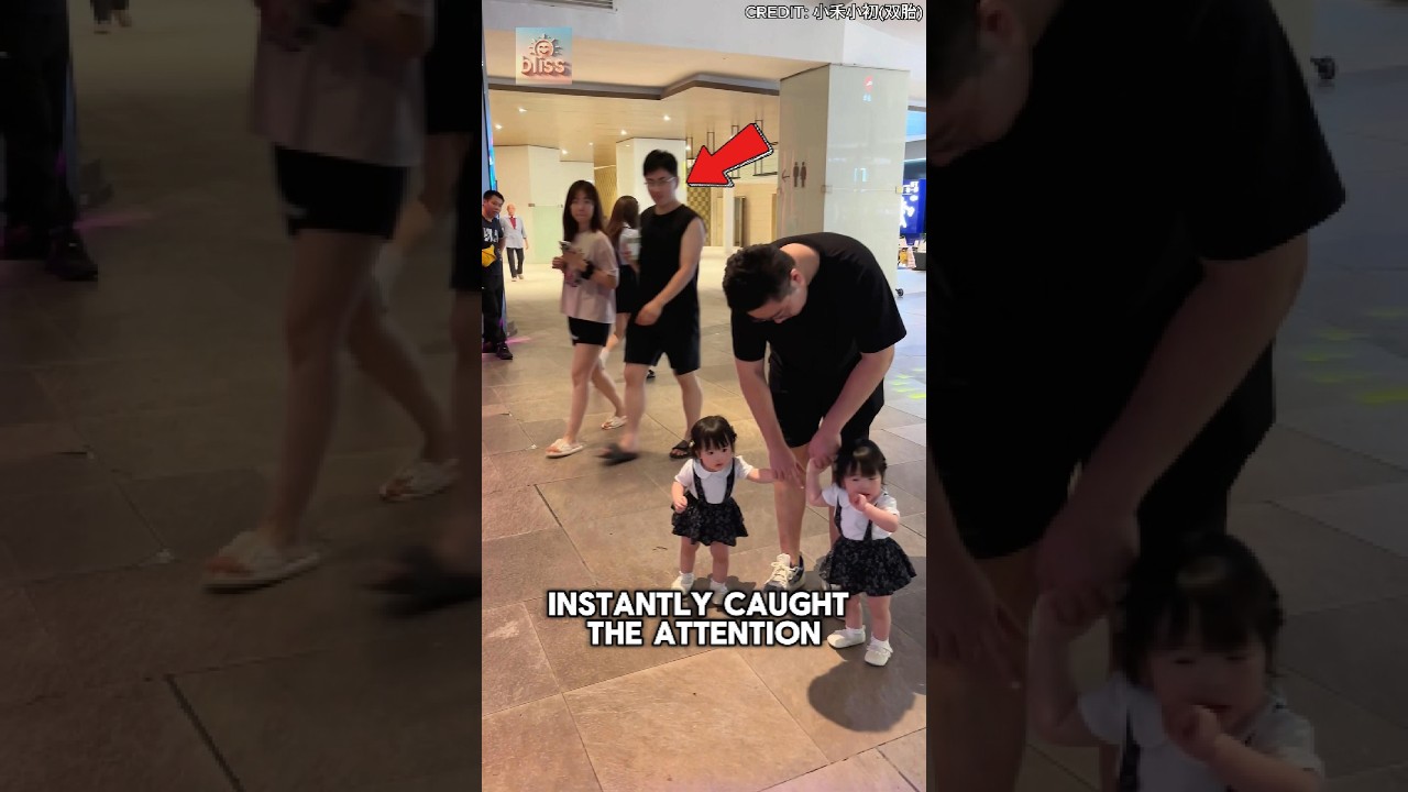 These Adorable Twin Girls Instantly Caught Everyone&rsquo;s Attention! 😅❤️ #shorts