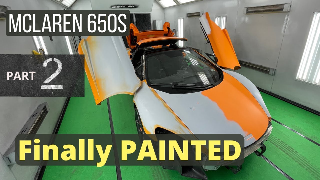 Complete Paint Job on a McLaren 650s - Crashed and Abandoned (Part II)