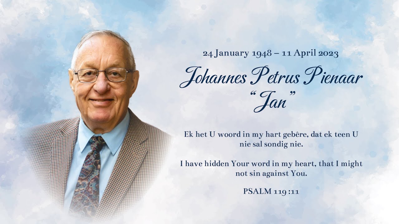 Funeral Johannes Petrus Pienaar, 23 April 2023