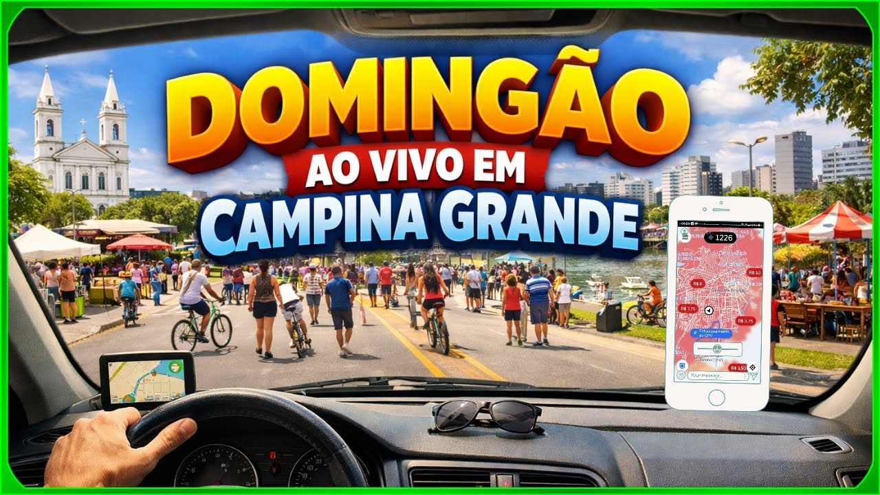 AO VIVO IRL 🤗 DOMINGÃO NA UBER EM CAMPINA GRANDE PB