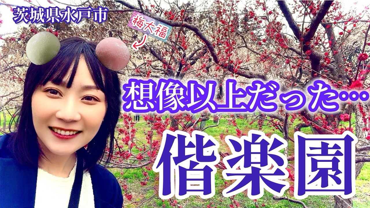 梅の名所偕楽園が想像以上だった｜食べ歩きのんびり散策【茨城水戸】