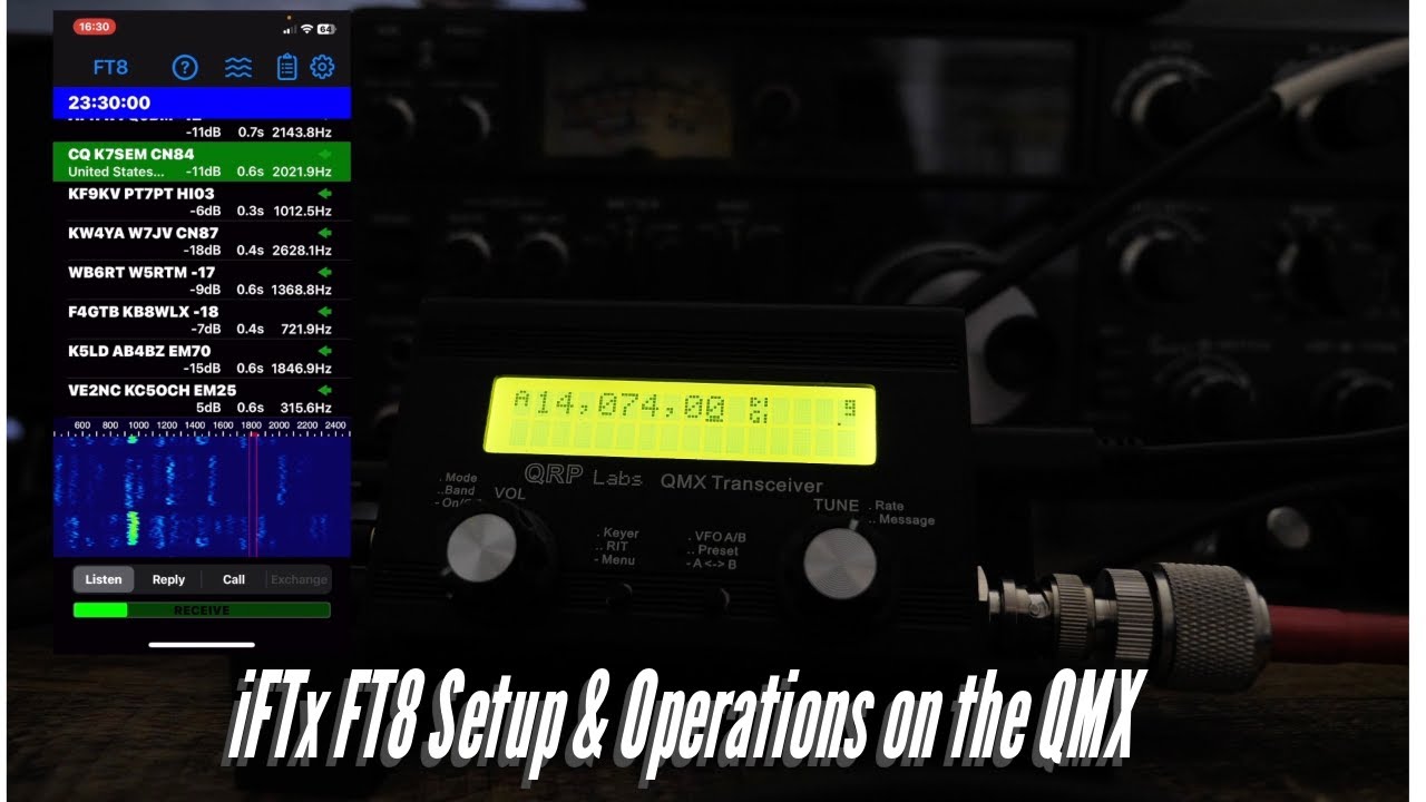 Настройка и работа с трансивером QMX в режиме iFTX FT8