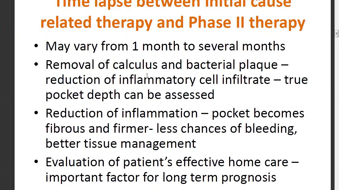 Phase 2 Periodontal Therapy