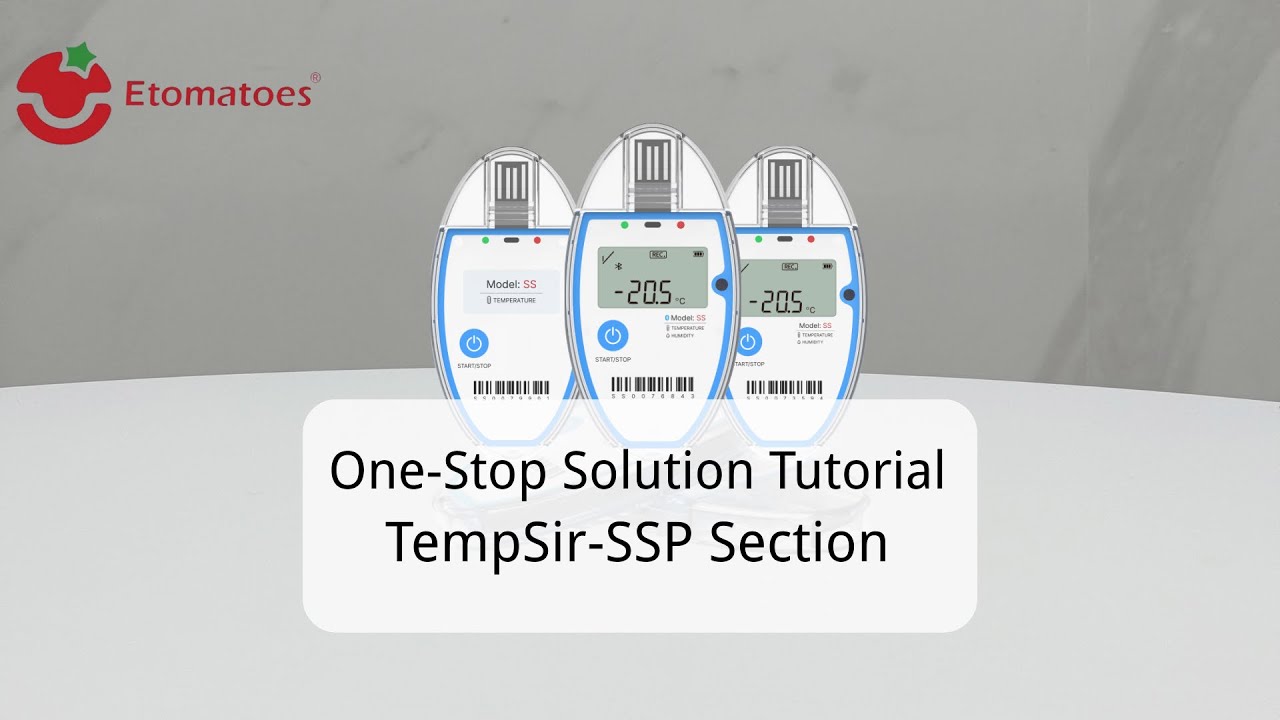 TempSir SSP Series single use Temperature/Humidity/Bluetooth Data Logger