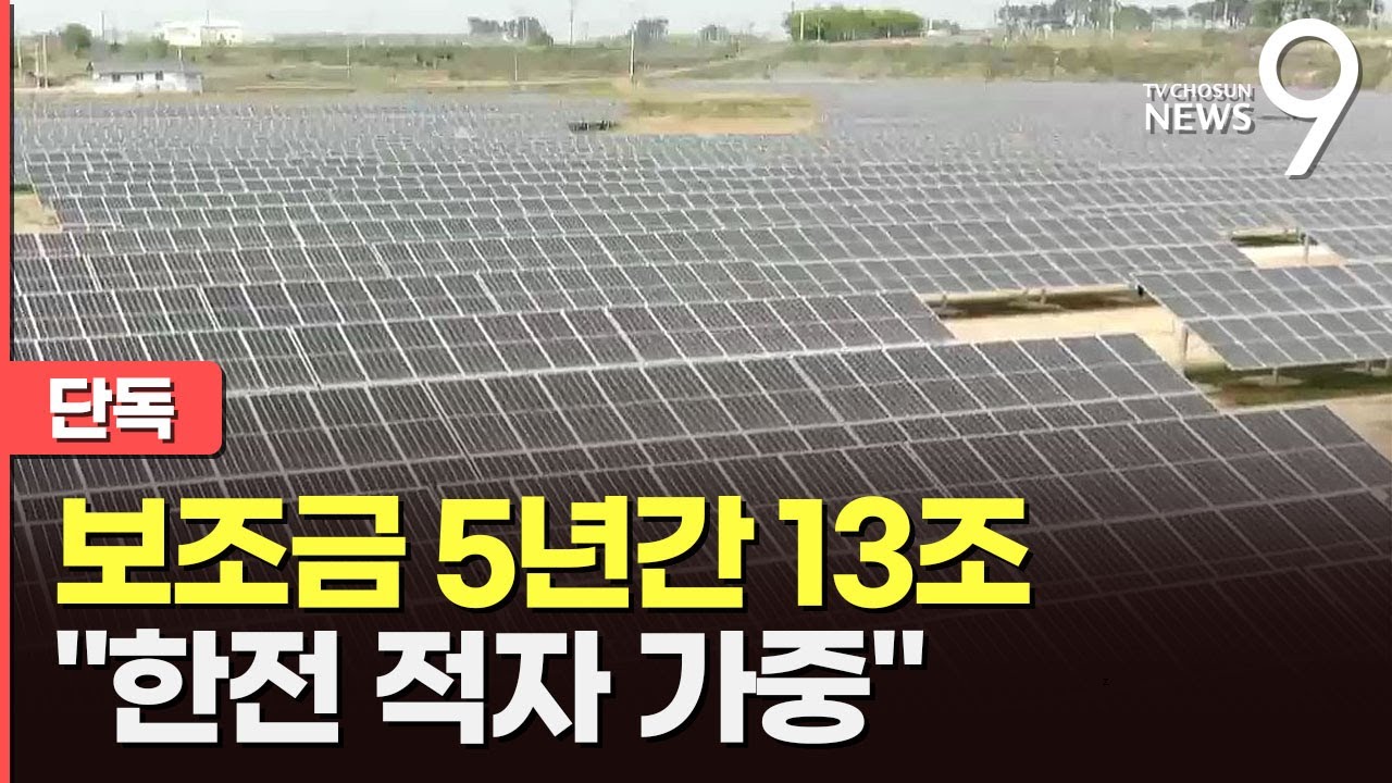 [단독] 신재생업체 보조금 5년간 13조&hellip;