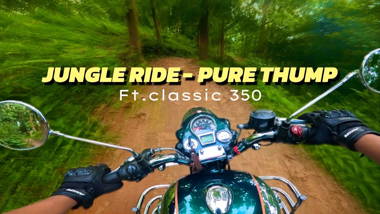 “Classic 350 Jungle Trail Ride | Pure Royal Enfield Thump, No Talking” 