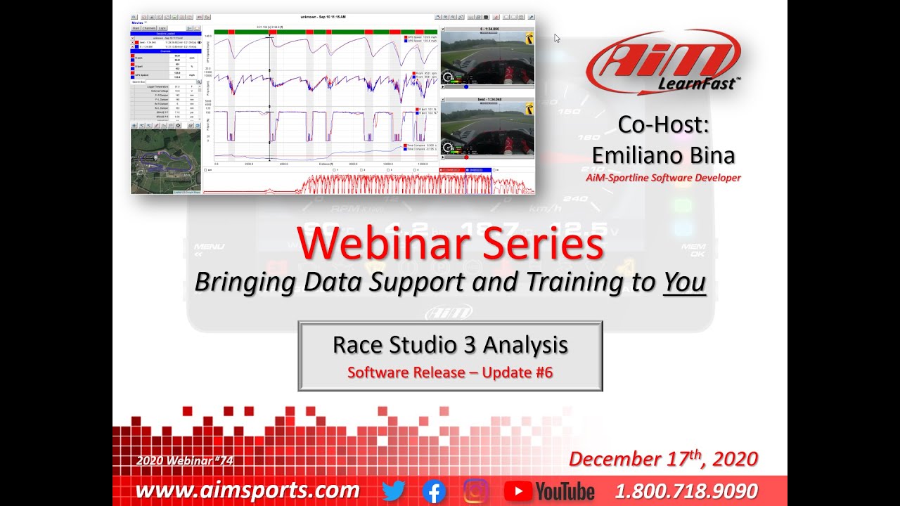 1-74 Race Studio 3 Analysis Update #6 - Live Webinar with Emiliano Bina - 12/17/2020