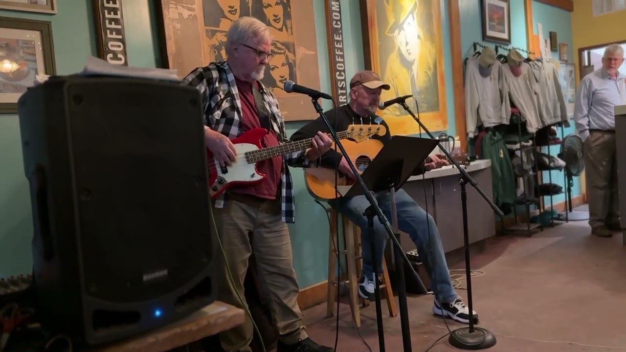 Wayne at The Bogart's Coffee House open mic, Seal Beach CA