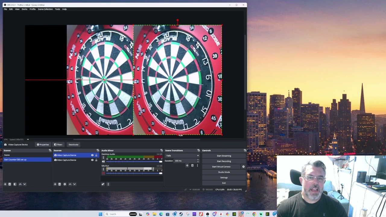 How to set up multiple webcams in Dartscounter app