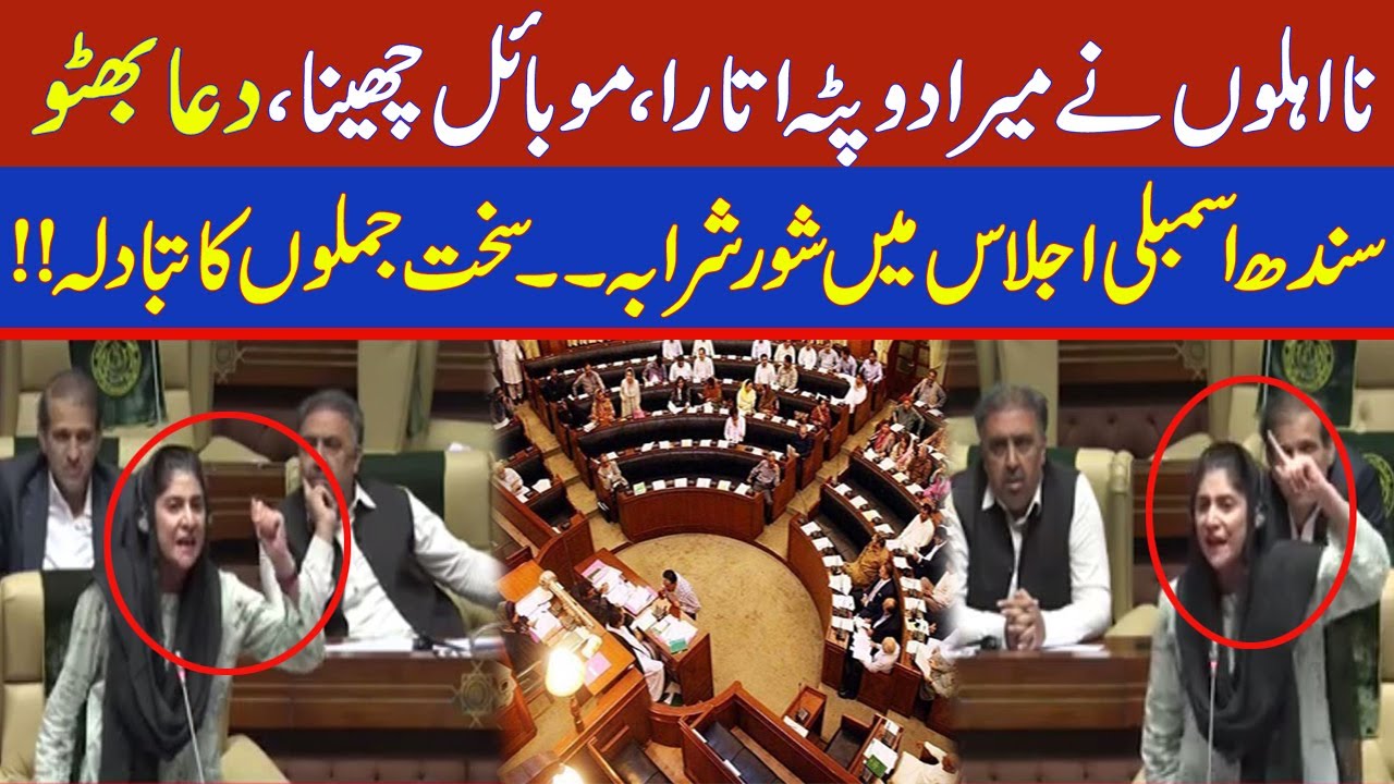 They Took Off My Dupatta, Snatched My Mobile, says Dua Bhutto | Sindh Assembly Session