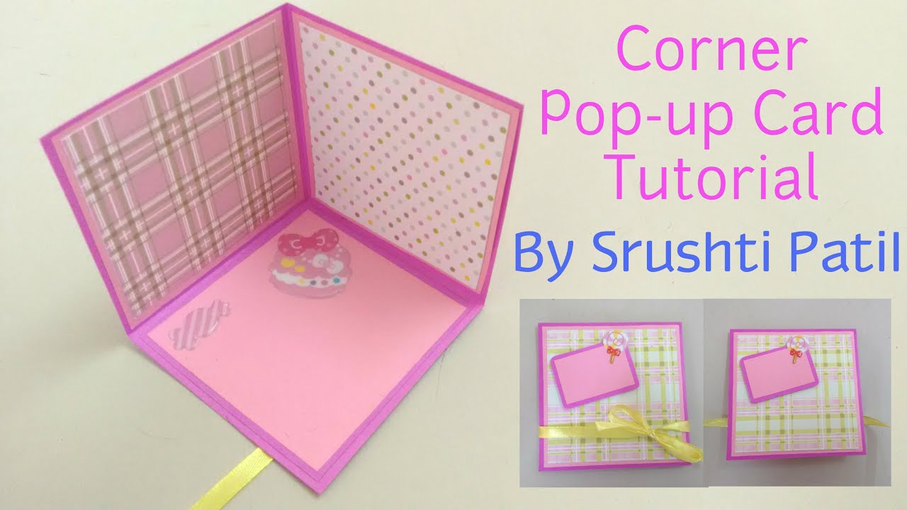 Corner Pop-up Card Tutorial | By Srushti Patil