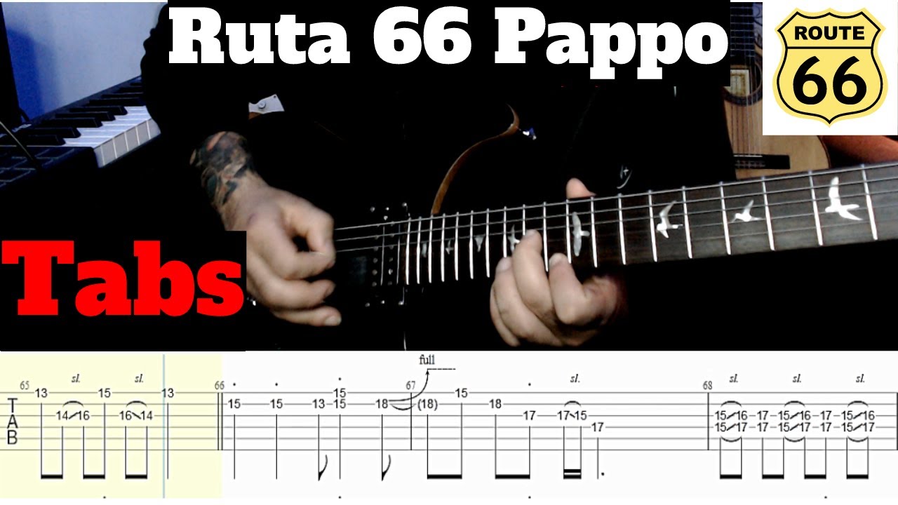 Ruta 66 Pappo | Guitar cover +TABS | Tutorial