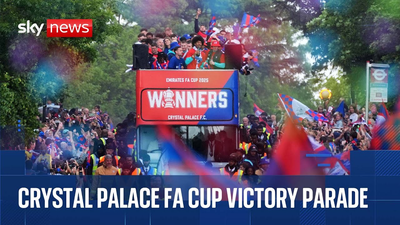 Crystal Palace celebrate FA Cup win