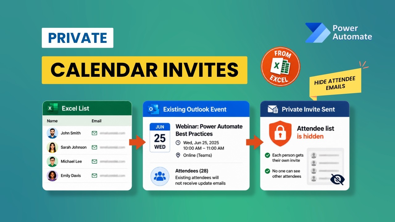 Send Outlook Calendar Invites Without Showing Everyone&rsquo;s Emails | Bulk Invites