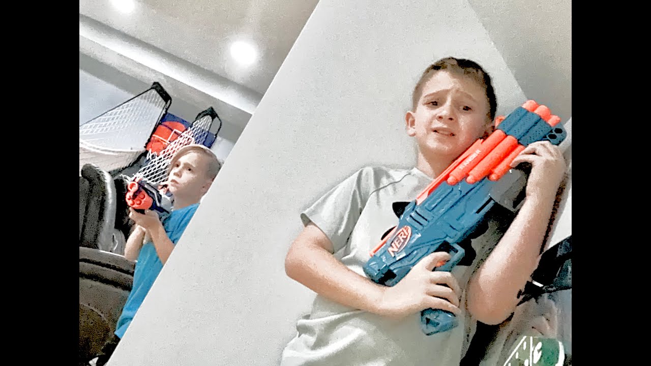 Insane nerf gun battle!