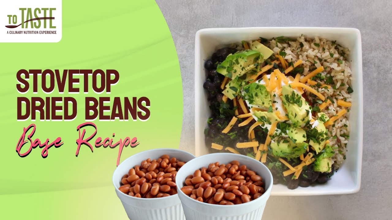 How to Cook Dried Beans on the Stovetop | Easy Base Recipe (No Cans Needed)