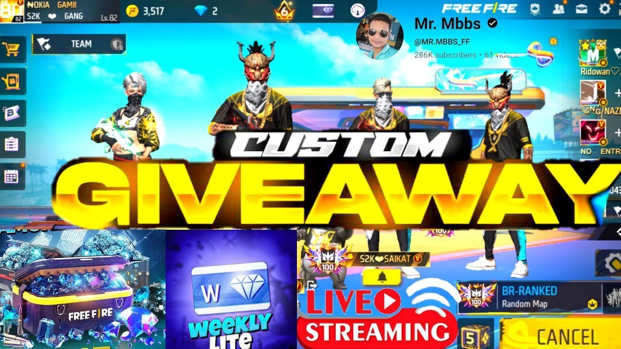 LIVE Giveway freefire Day 12 Science and Technology Finance #turnament #live