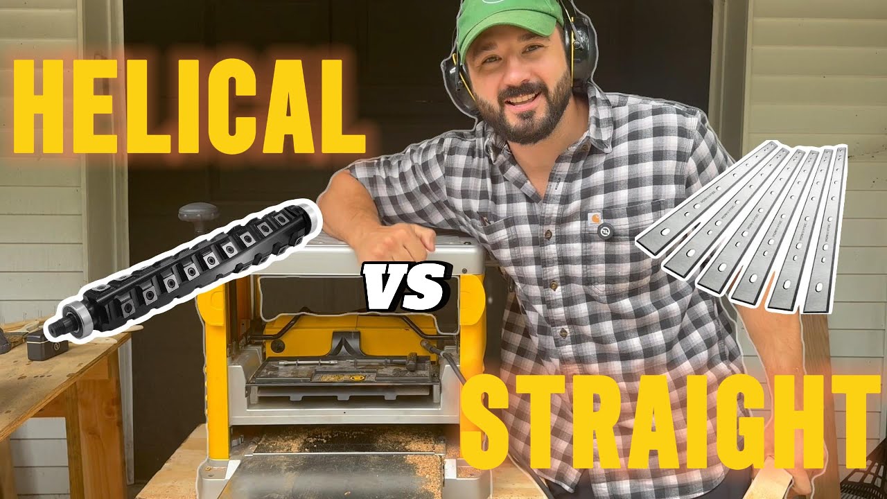 Helical vs Straight &ndash; Best Planer Cutter Head for Woodworkers? | Real world results