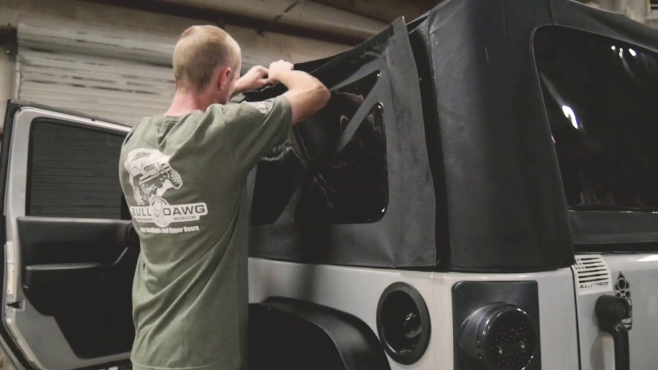JK Soft Top Removal and Bulldawg Jeep Hardtop Install