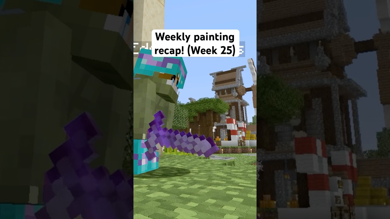 Everything I painted this week for my Minecraft texture pack! (Week 25) #minecraft #texturepack