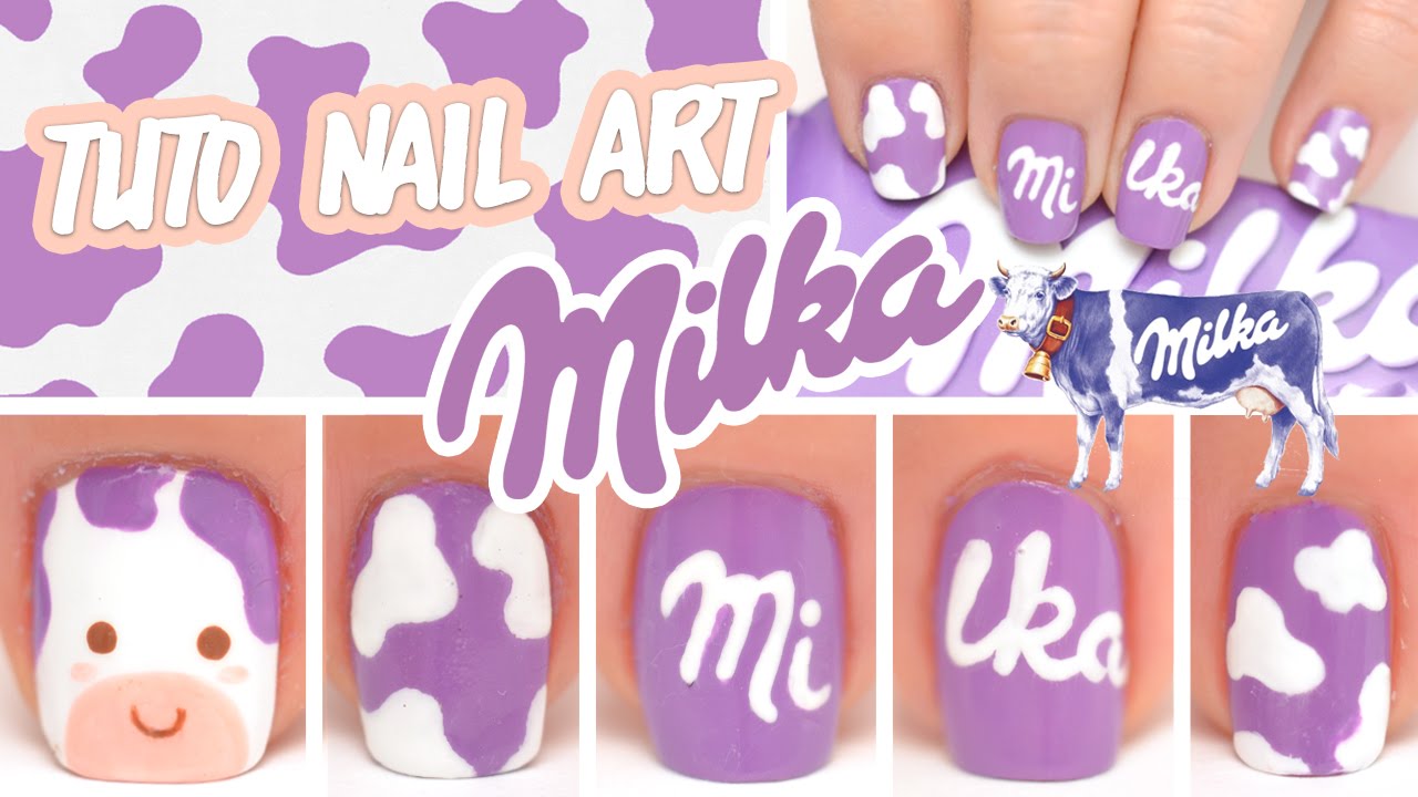 Nail art Pâques ♡ Chocolat Milka