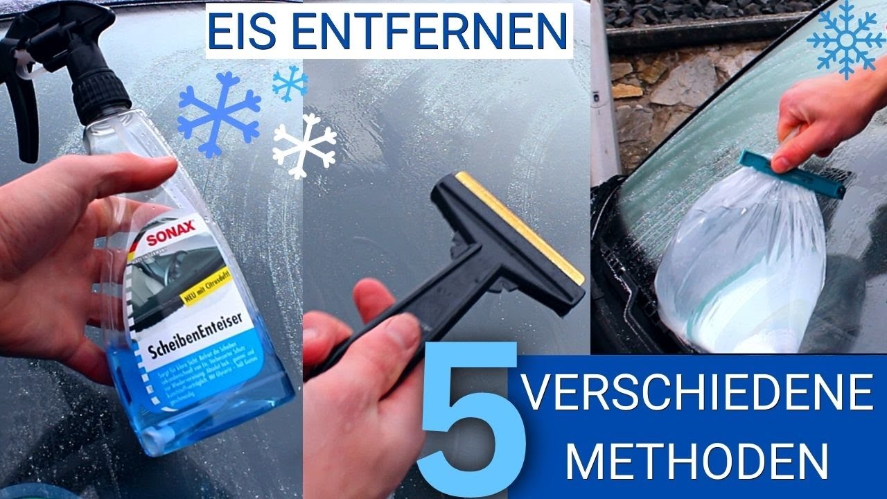 AUTOSCHEIBE ENTEISEN | 5 verschiedene Methoden, welche funktioniert am besten???