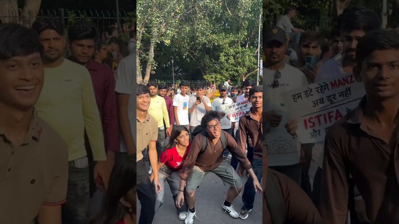 Aaj tak aisa protest nhi dekha hoga kisi ne 🤣 #funny #memes #funnyprotest #cjpprotest #viralshorts
