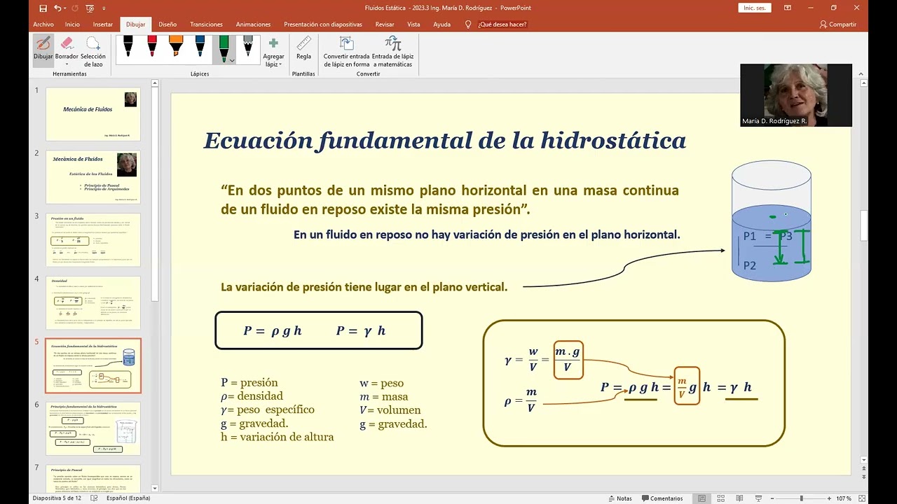 2do. E.S. Mec. de Fluidos - 2025.3 - Prof. María D. Rodríguez R_
