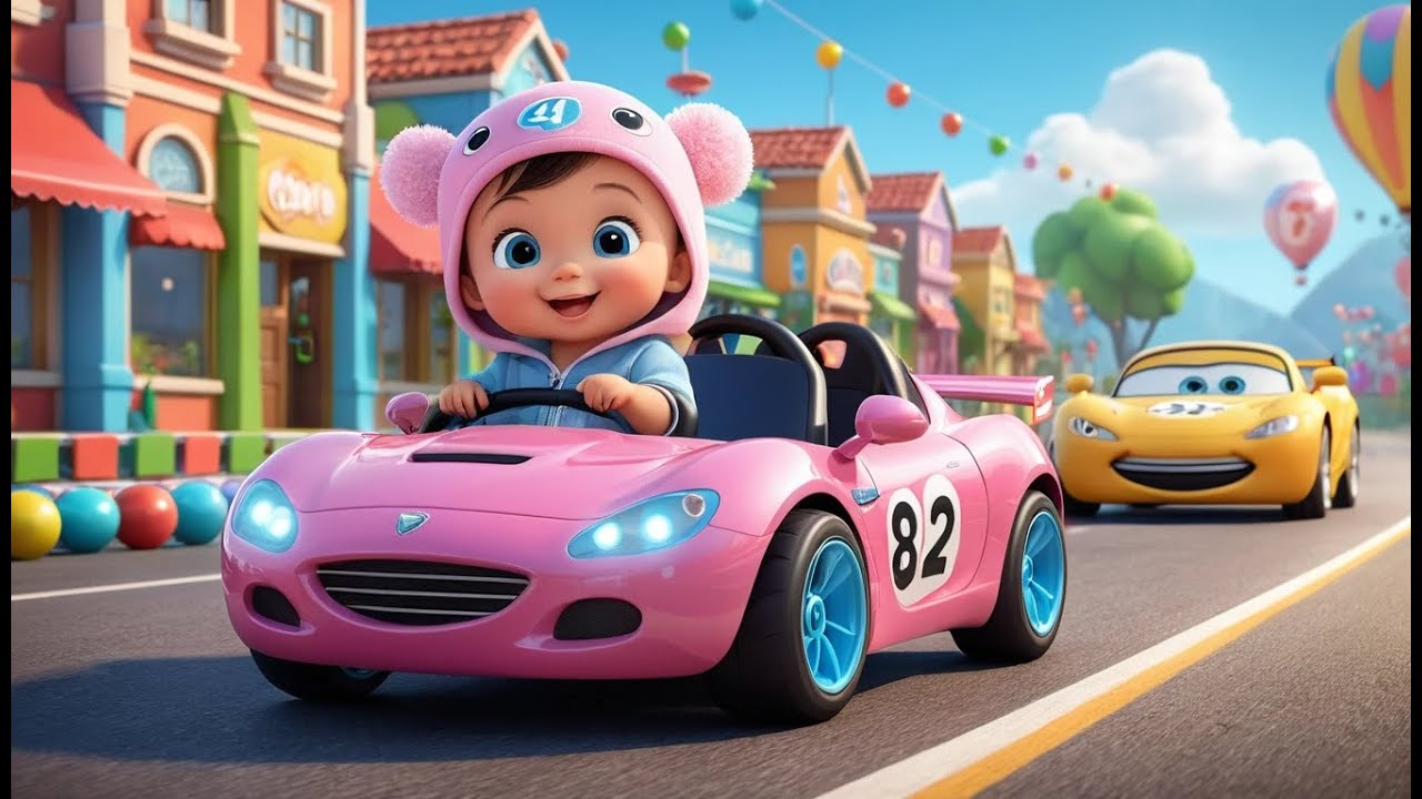 Counting Cars Race | Fun Learning & Action Song for Toddlers