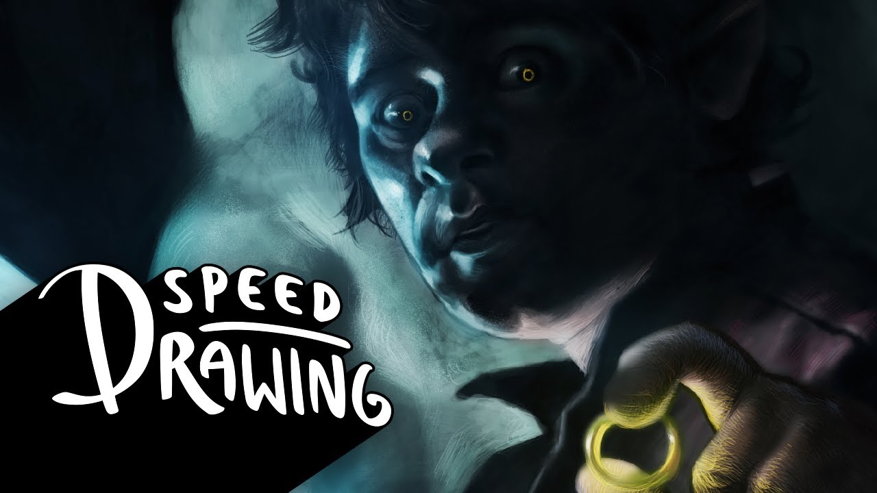 Speed Drawing: Bilbo and Gollum