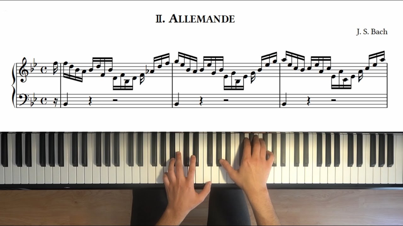 J.S. Bach: Partita No. 1 in B-Flat Major, BWV 825: II. Allemande
