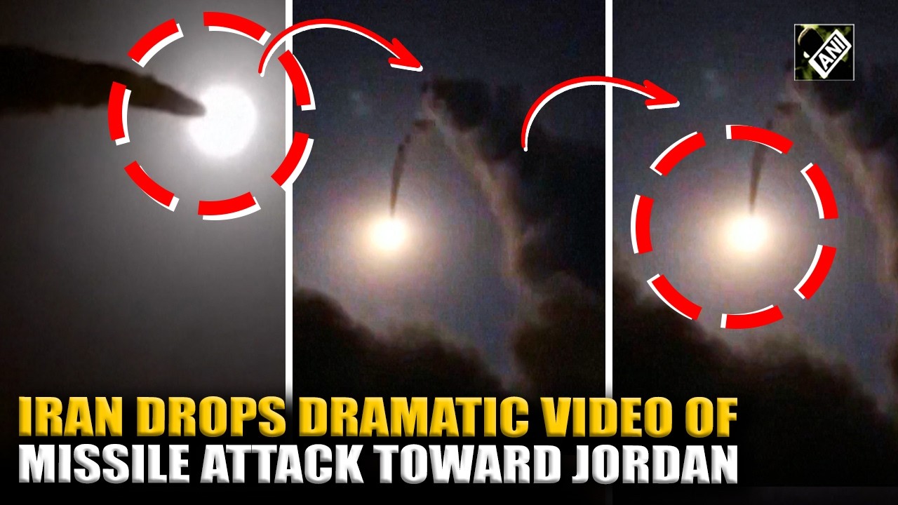 WATCH: Iran fires missiles toward Jordan in retaliation for US strike, drops dramatic video