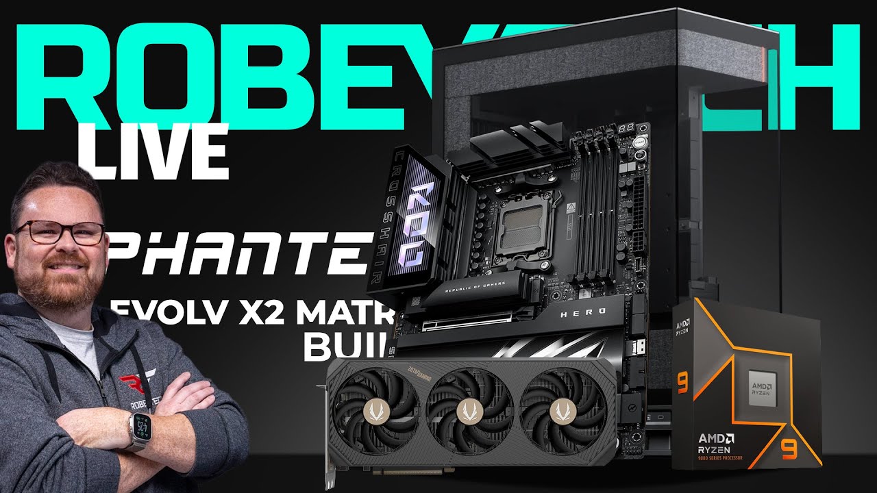 Phanteks Evolv X2 Matrix Ultra Gaming PC Build | Ryzen 9 9950x RTX 5090 Setup
