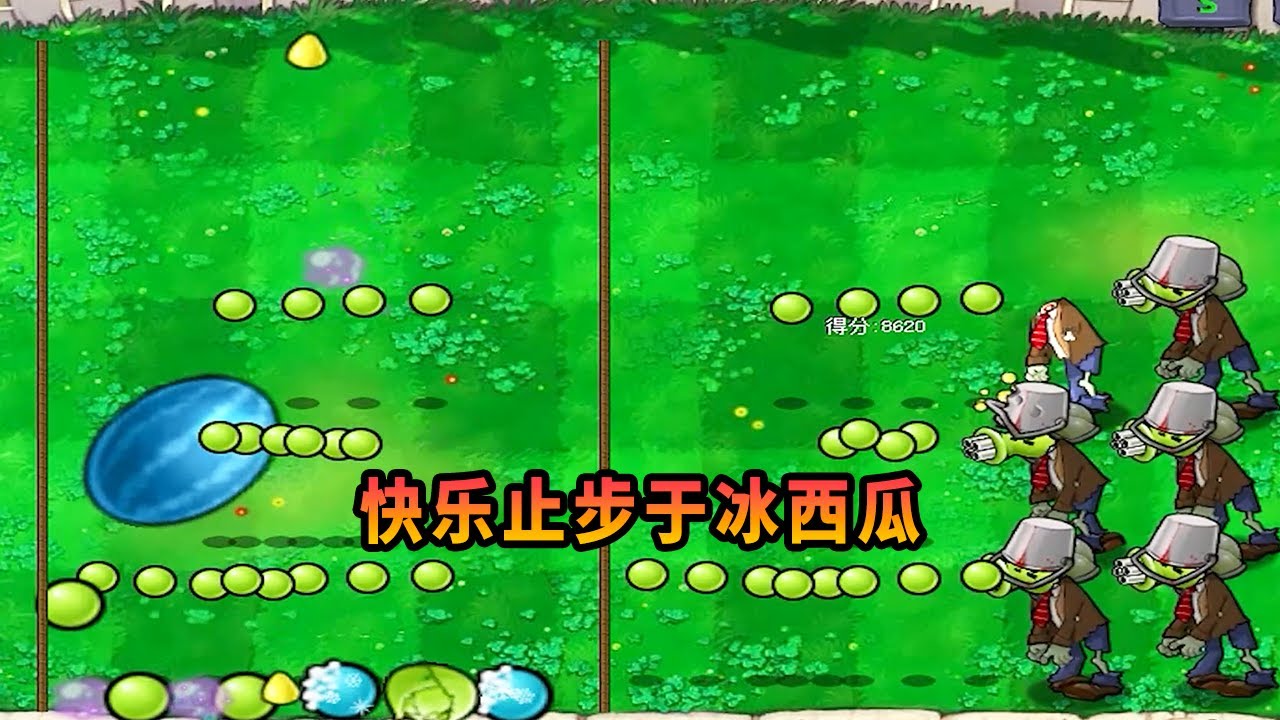 【植物大戰僵尸】僵尸搗亂，今天的快樂就止步於冰西瓜了！