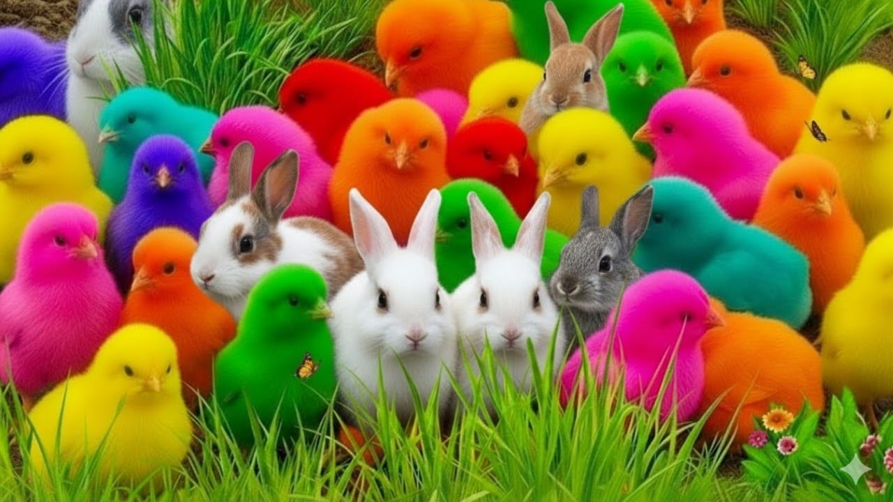 Salinn dari Ayam Warna-Warni dan Hewan Lucu di Peternakan: Kelinci, Itik, Kuda, Sapi, dan Kandang Pe