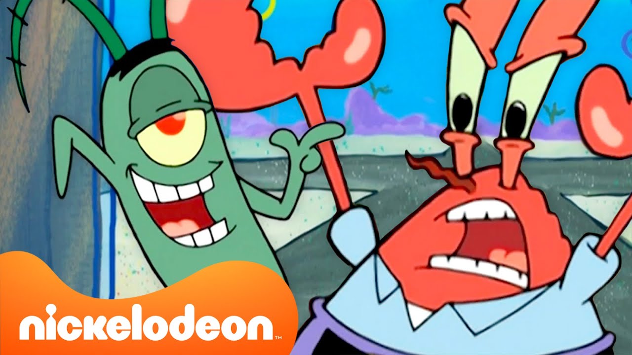 SpongeBob | Pan Krab i Plankton: 60 minut scen z pamiętną dwójką 🦀👁️ | Nickelodeon Polska