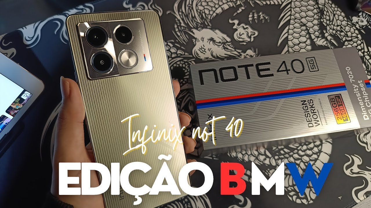 COMPREI O INFINIX NOTE 40 5G EDIÇÃO BMW JBL NA SHOPEE 🥶 (UNBOXING)