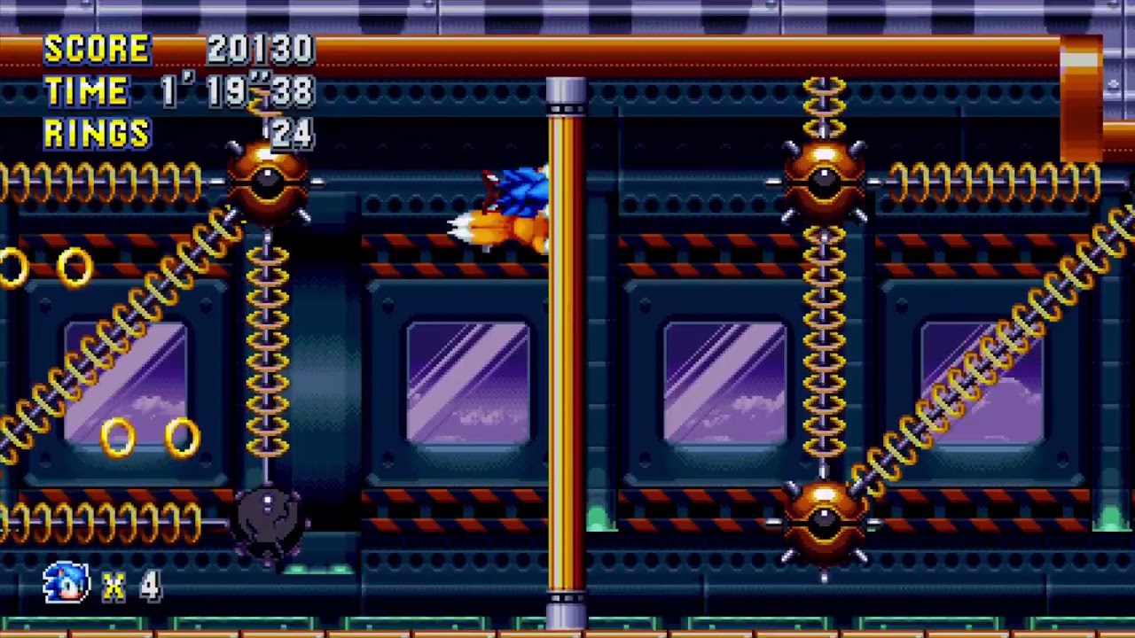 Playing Sonic mania