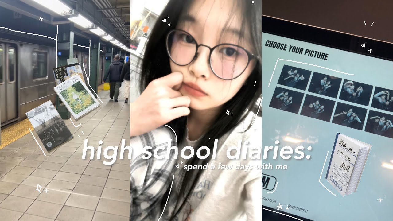 high school diaries 📓🖇️: spend a few days with me, senior year, painting pottery, studying, & more!