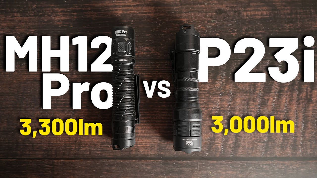 Мощные гибридные лучи! | Nitecore P23i против MH12 Pro