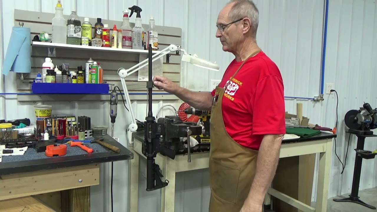 Установка низкопрофильного газового блока AR15 на M&P15.